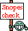 Smiley Snopes Check Sign